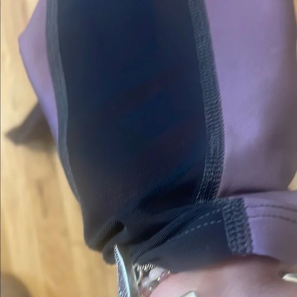 Ghost Flower Purple ombré High-Waist Leggings with Seamless Design - Picture 3 of 4